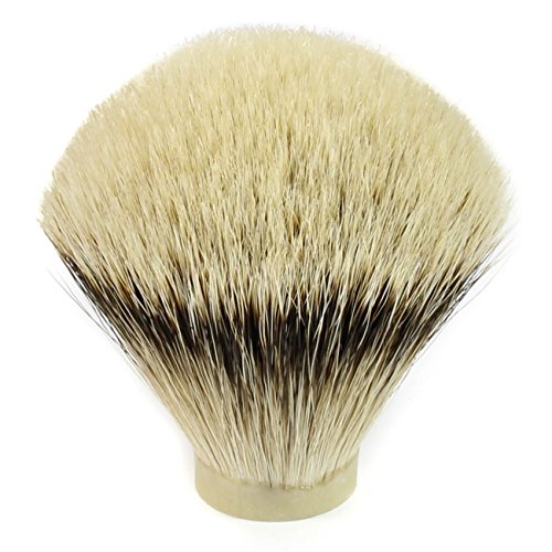 High Mountain White Badger Hair Shaving Brush Knot (24mm x 68mm)