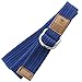 moonsix Canvas Web Belts for Men, Military Style D-ring Buckle Men's Belt, Blue