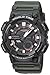 Casio Men's 'Telememo' Quartz Resin Casual Watch, Color:Green (Model: AEQ-110W-3AVCF)