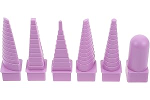 PACKOVE Metal Wire Wrapping Tools 6pcs Mandrel Set for Jewelry Crafting, Wire Bending and Shaping Tools