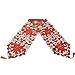 Simhomsen Embroidered Christmas Holiday Poinsettia Table Runners, Dresser Scarves 13 × 72 Inch
