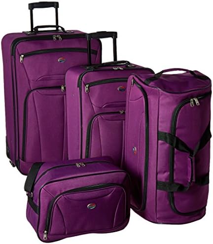 American Tourister Fieldbrook II 4-Piece Nested Luggage Set (Wood Violet
