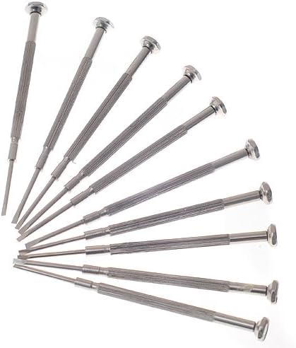 10pcs Professional Flute Clarinet Saxophone Screwdriver Chrome