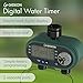 Gideon Dual Digital Valve Water Hose Irrigation Sprinkler Controller System with Automatic Timer - Battery Powered