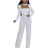 YSINTL Women's formal jumpsuit elegant straight pants party casual club jumpsuit