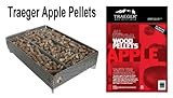 A-Maze-n Pellet Smoker 5x8 with Traeger PEL304 Apple BBQ Pellets, 1 lb.