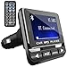 FM Transmitter, Tohayie Bluetooth Wireless Radio Adapter Audio Receiver Stereo Music Tuner Modulator Car Kit with USB Charger, Remote Control, Black