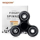 WOPOW Fidget Spinner Toy, Fidget Spinner Hand Spinner Fidget Toy For Sensory Kids and Adult ( Black )