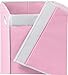 Simple Houseware Foldable Laundry Hamper Basket with Lid, Pink