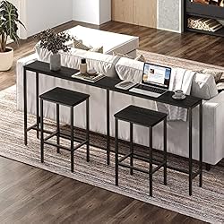 MAHANCRIS Bar Stools, Set of 2 Bar Chairs with