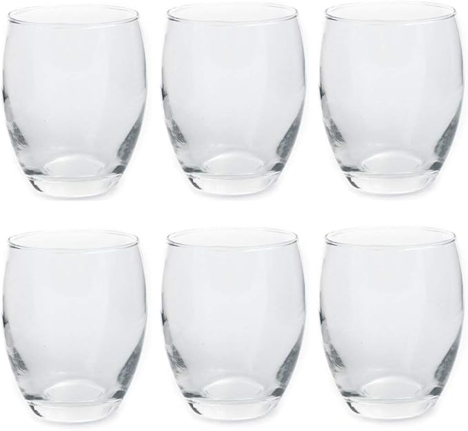 GK Global Kitchen Water Juice Tumblers Drinking Glasses Set Of 6 350ml