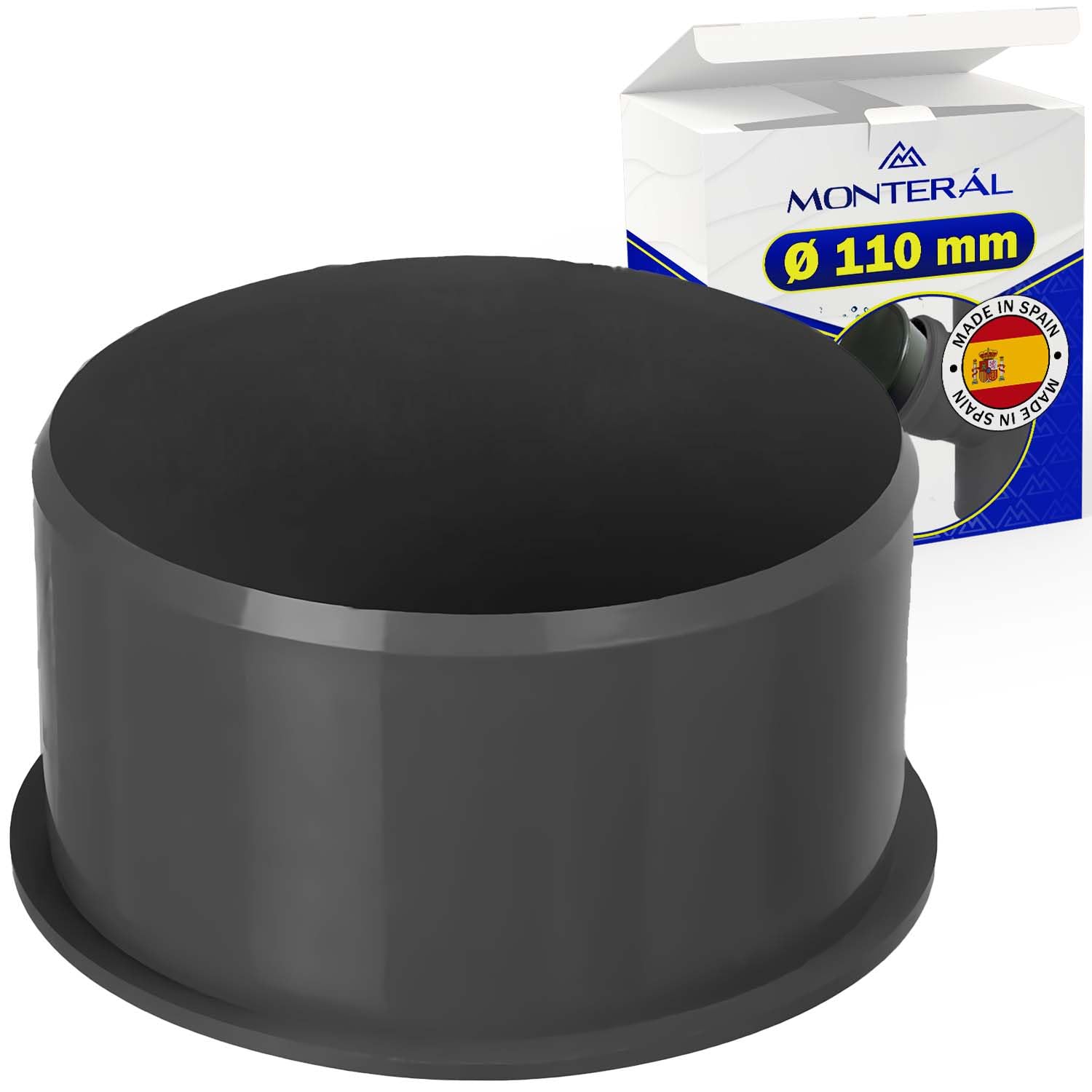 Cover Cap Ø 110 mm in PVC for a Waste Pipe Warranty 10 Years – MONTERAL