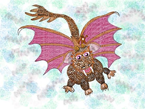 Print - Dragon Donutarius Dragon and Chubs 13" x 19" Fine Art Print