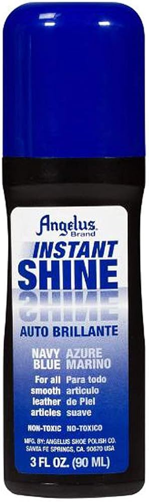 Angelus Instant Shine Liquid Shoe Polish 3 Fl Oz (color variety) (Navy Blue): Shoes