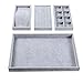 Valdler Velvet Stackable Jewelry Tray Showcase Display Storage Box