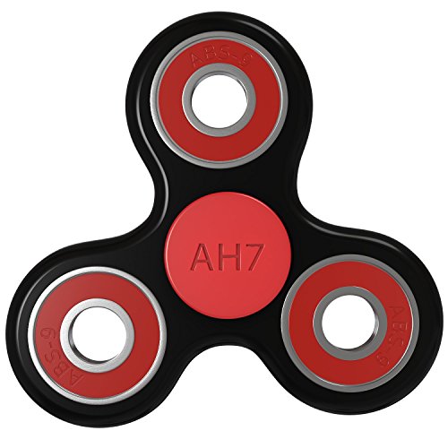 Spinner Fidget Toy By AH7 - Black Spinner Fidget Toy Prime - High Speed Hybrid Ceramic Si3N4 Bearing - Spinner Toys For ADHD, Autism, Anxiety, Stress Reducer - Fidget Toys For Kids Adults BUY NOW!