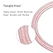 iPhone Charging Cord, Marchpower Denim Braided 2 Pack 6FT Apple Lightning Cable USB Sync& Charge Cord for iPhone SE iPhone 7 7Plus 6S 6 5 5s 5c iPad Air 2 Mini 4 iPad Pro iPod Touch 5(Light Pink)