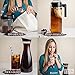Nut Milk Bags for Straining Reusable, Organic Cotton and Food Grade Cheesecloth by Things&Thoughts, Strainer Bag for Almond Milk, Oat Milk, Celery Juicing, Yogurt, Cold Brew Coffee & Tea