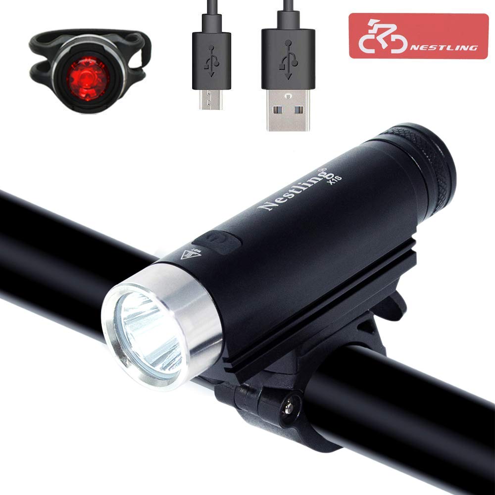 Nestling Bike Light USB Rechargeable Waterproof light, Bicycle Light