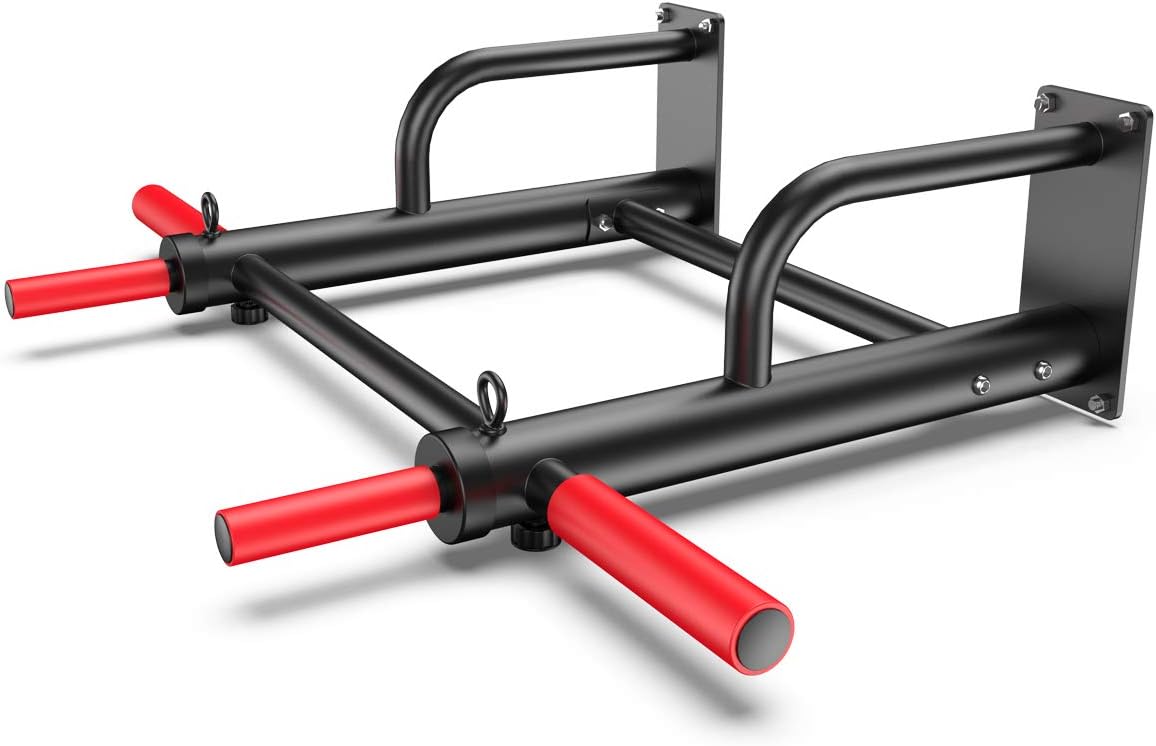 KFK Pull Up Bar Wall Mounted Strength Training Pull-Up Bars Exercise Bar Fitness Equipment : Sports & Outdoors