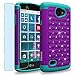 LG Lancet / VW820 Case, INNOVAA Fashion Studded Rhinestone Armor Case W/ Free Screen Protector & Touch Screen Stylus Pen - Purple