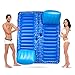 Face to Face 2-Person Inflatable Raft for Swimming Pools, Lakes, Beach & More - Comfortable Lounger Water Pool Raft with Cup Holders – Lounging Pool Floats for Adults & Kids Indoor/Outdoor Friendly