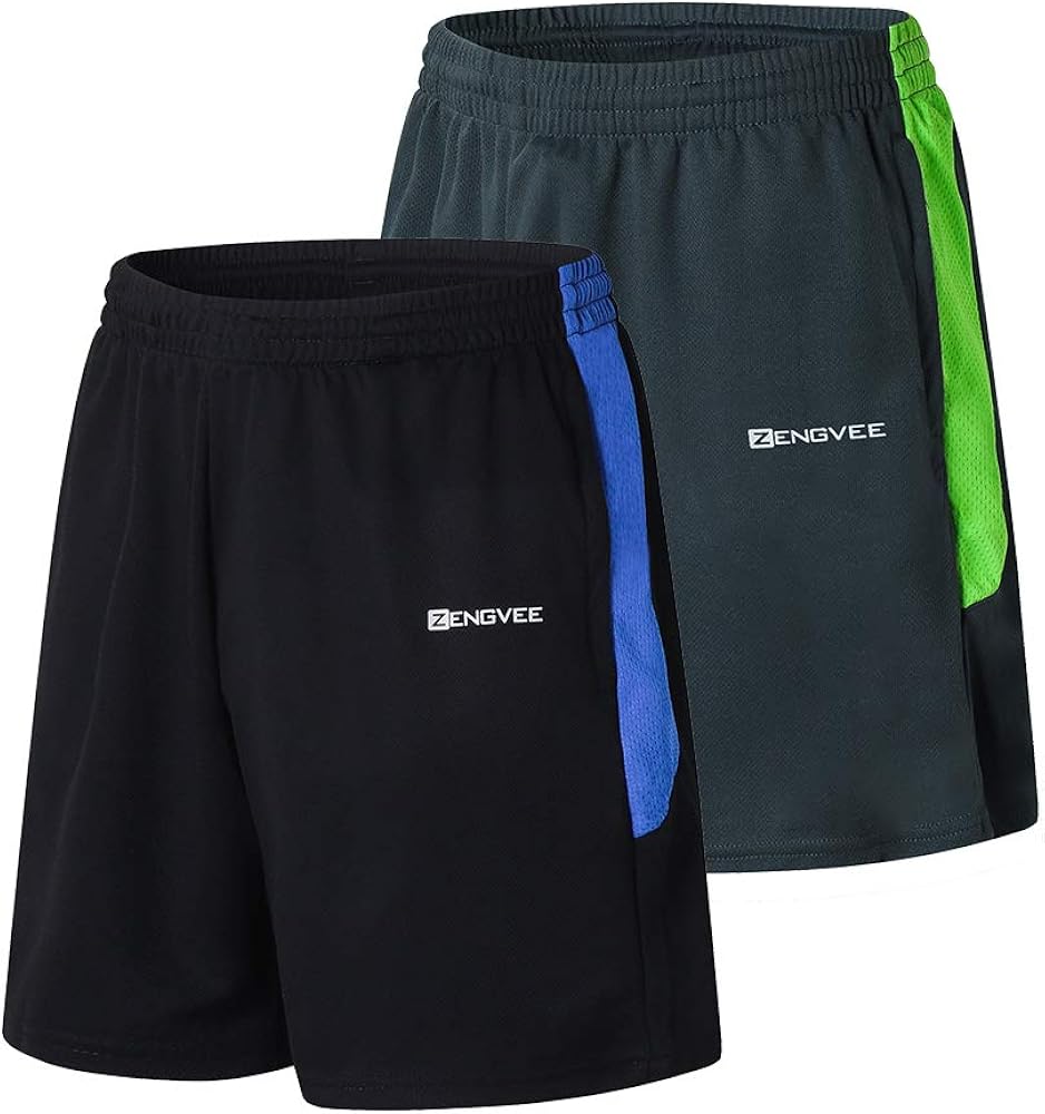 1994Fashion Men's Running Shorts Gym Athletic Shorts with Pockets Quick Dry 7”for Sports,Trainning,Workout: Clothing