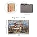 Asmork 3D Metal Art - 100% Handmade Metal Unique Wall Art - Stereograph Oil Painting - Home Decor - Ready to Hang Sculpture Artwork (Bicycle (30 x 20 inch))