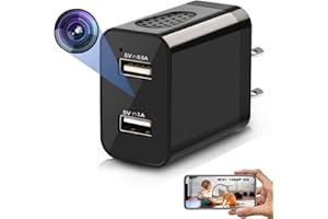 LUOHE 2025 Enhanced 1080P HD Charger and Security Camera with Live Streaming, Motion Detection，WiFi & Bluetooth