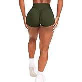 OZICERD Scrunch Butt Gym Shorts High Waisted Workout Biker Shorts Running Athletic Booty Shorts for Women Black