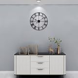 HAITANG Vintage Large Wall Clock 40cm Silent Non Ticking Roman Numerals view 9