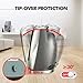 Warmtec 1500W Oscillating Ceramic Space Heater with Adjustable Thermostat,Overheat Protection and Tip-Over Protection, ETL Listed Portable Electric Hot/Cool Fan Heater for Indoor Use (Silver)