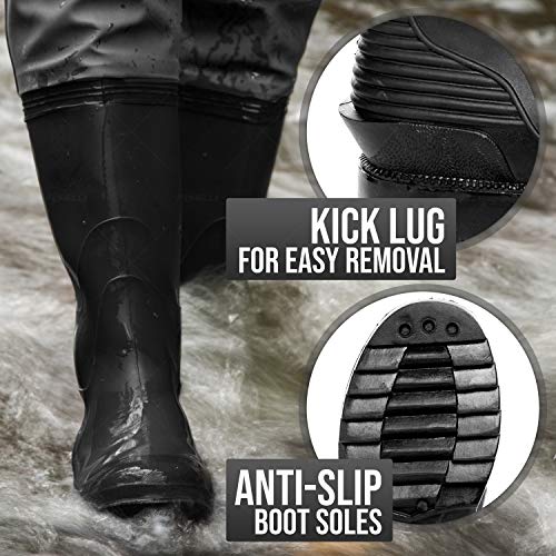 foxelli nylon chest waders