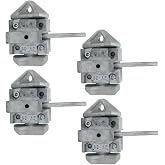 Mytee Products (4 Pack Sea Rail Shipping Container Manual Twist Lock Left-Right Handlocking Casting Steel - No Lever Required