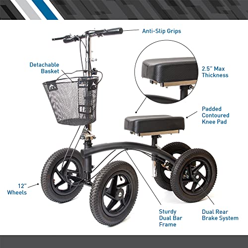 BodyMed AllTerrain Knee Walker, for Leg and Foot Injuries, Recovery