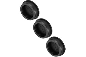 MECCANIXITY 3pcs T-Shaped Silicone Plugs 51.3mm 2 Inch Dia Snap in Plug Hole Seal Cover Round Rubber Stopper for Kitchen Rubber Bulkheads Waterproof Sealing Plugs Black