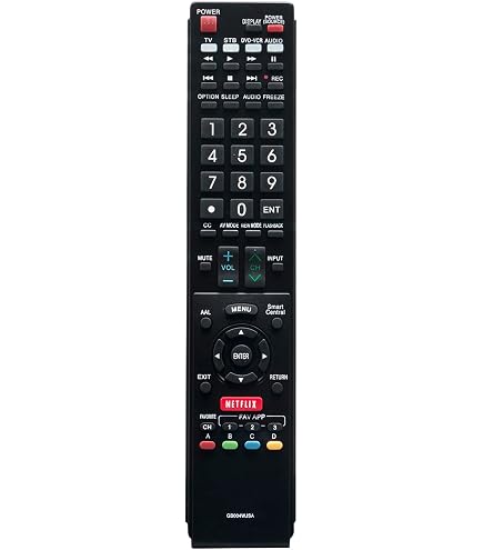 EN3139S Replacement Remote For Sharp Smart TV – LC-43P7000U LC-50Q7000U LC-55P6000U, Infrared, Black