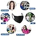 Cotton Mouth Mask, Paxcoo 6 Pack Anti Dust Mask Black Cut EXO Face Mask for Women and Men