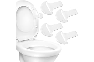 Mabor 4 Pack Toilet Seat Lifter Adhesive Toilet Lid Cover Lifter Handle Sticky Lifters Avoid Touching Lift Tools for Bathroom Home Travel Office Hotel Accessories