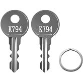 Replacement Keys for Weather Guard Tool Box, Replacement Weather Guard Toolbox Key (K794 for Weather Guard) 2-Pca