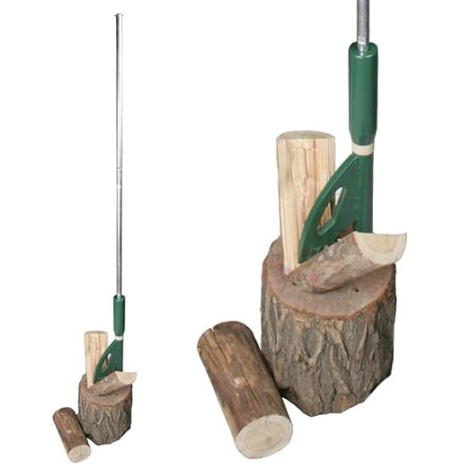 title=Easy Wood Spaccalegna manuale in metallo taglia legna con cuneo incluso 3001