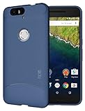 TUDIA Full-Matte ARCH TPU Bumper Protective Case for Huawei Nexus 6P [With cutout for Laser Auto Focus] (Blue)