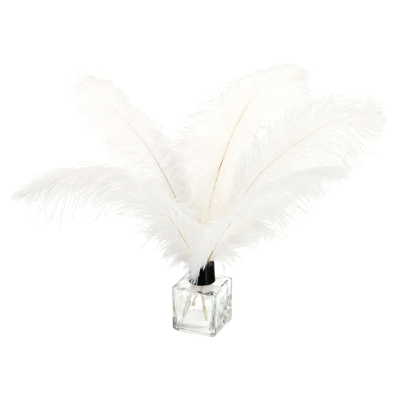 PATIKIL 150 Pcs Natural Ostrich Feathers Centerpieces for Wedding Party Centerpieces, Flower Arrangement and Home Decoration(White)