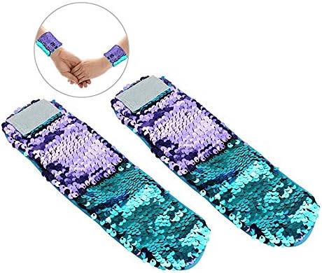 2Pack Reversible Sequin Mermaid Bracelet, Magic Sequin Bracelet