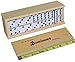 Games Dominoes Double 6, Tournament Size, Two Toned with Spinner (Center) Rivets, in Wooden case