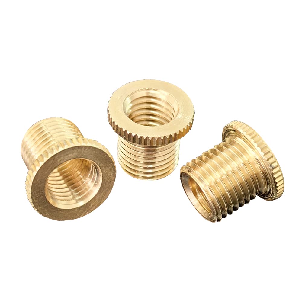 Photo 1 of Lotcesfun 3PCS Brass Shift Knob Adapters Universal M8 X 1.25/M10 X 1.25/M10 X 1.5 Thread Gear Shifter Knob Screw