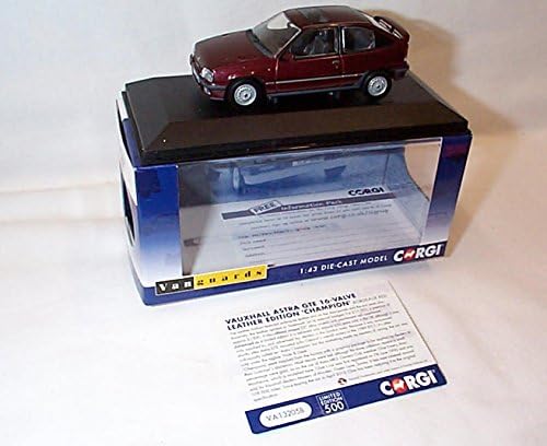 corgi vanguards collectors club vauxhall astra MK2 GTE 16V champion bordeaux red car 1.43 scale limited edition diecast model