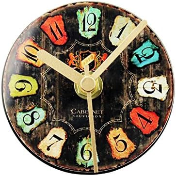 MCC Refrigerator bell Magnetic sticking wall clock - Woody color - Plastic and powerful magnet material , color