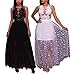 sexycherry Women Sexy Sleeveless Lace Star Appliques Sheer Mesh See Through Club Flowy Dress