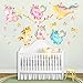 decalmile Unicorn Wall Decals Kids Room Wall Decor Childrens Nursery Baby Room Wall Stickers